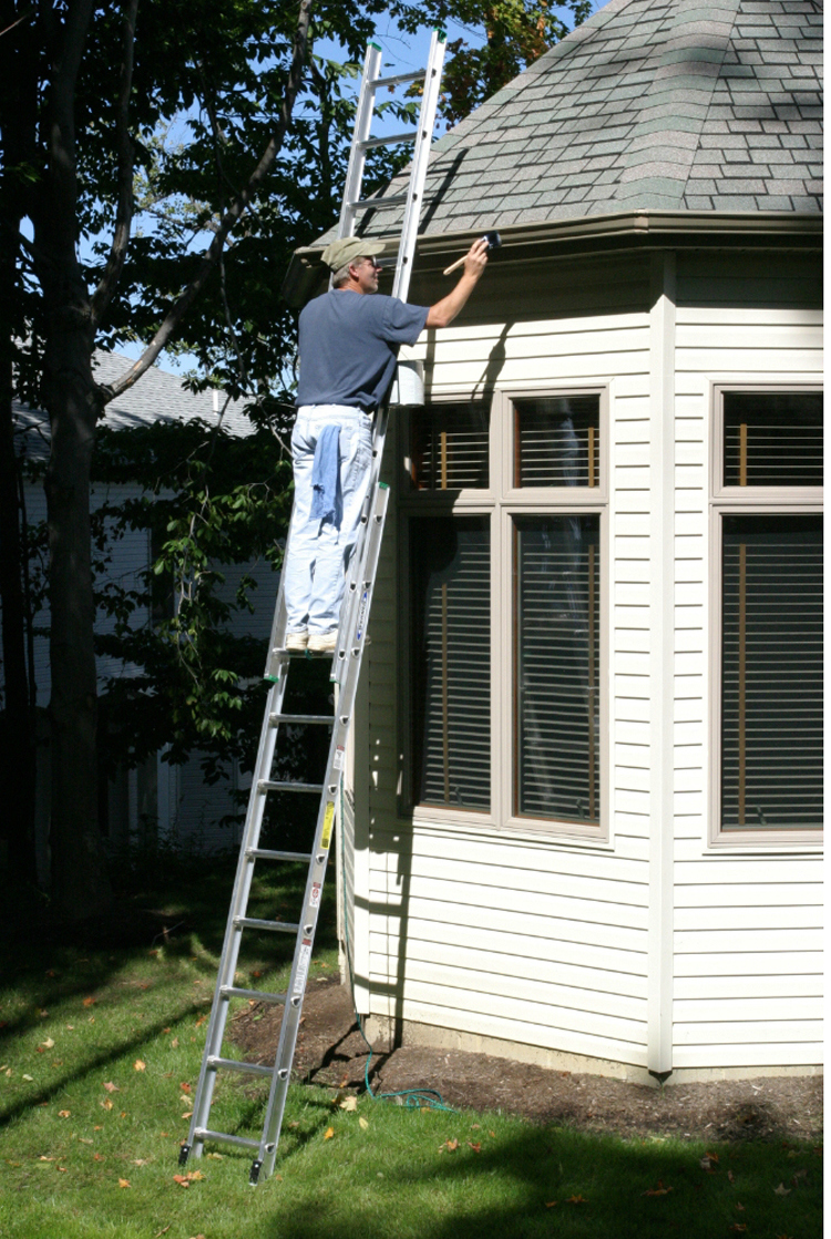 Extension aluminum ladder application